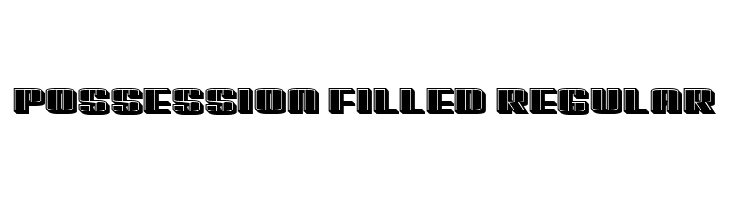 Possession Filled Regular  フリーフォントのダウンロード