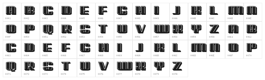 Possession Filled Regular Character Map