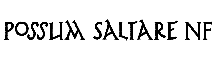 Possum Saltare NF  フリーフォントのダウンロード