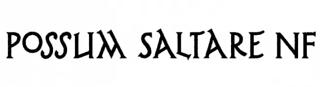 Possum Saltare NF  font caratteri gratis