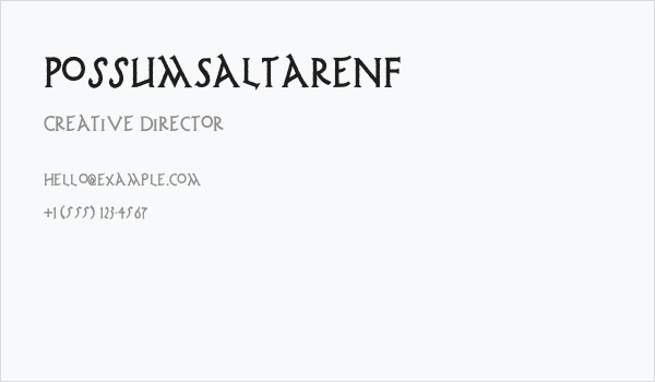 PossumSaltareNF Business Card