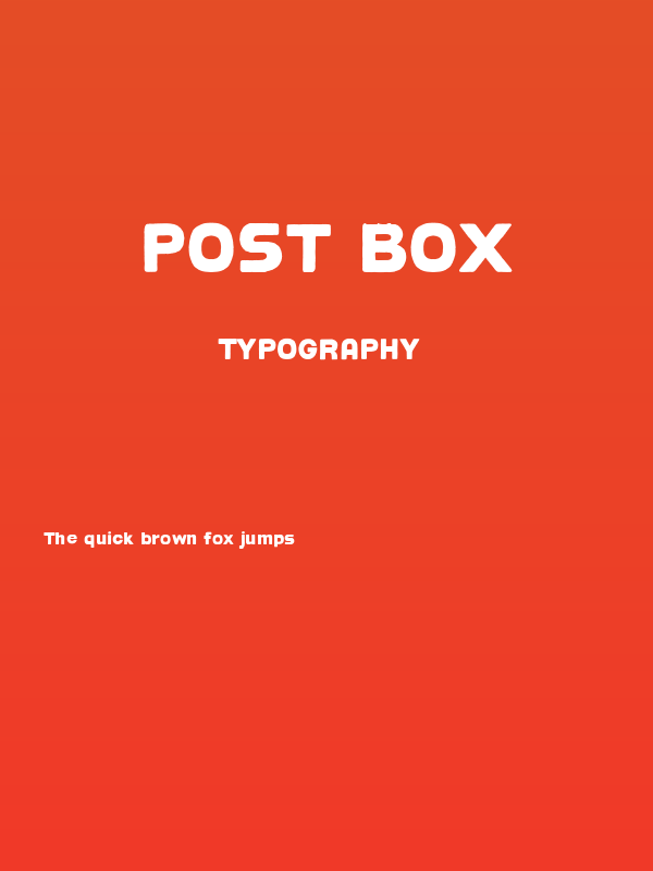Post Box Poster