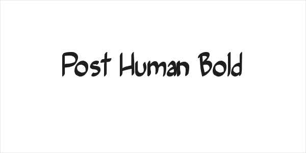 Post Human Bold Logo