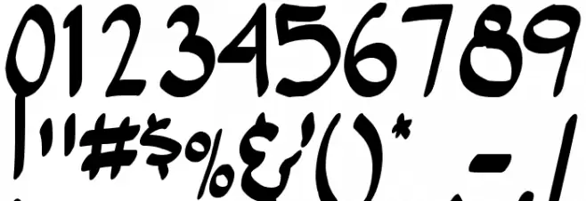 Post Human Font OTHER CHARS