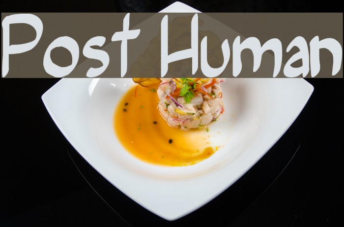 Post Human फ़ॉन्ट examples
