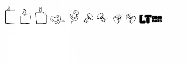 Post It LT Schriftart Kleinbuchstaben