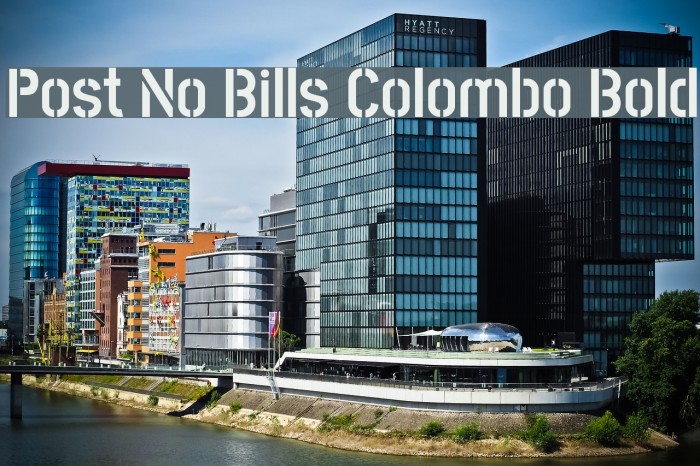 Post No Bills Colombo Bold Example 1