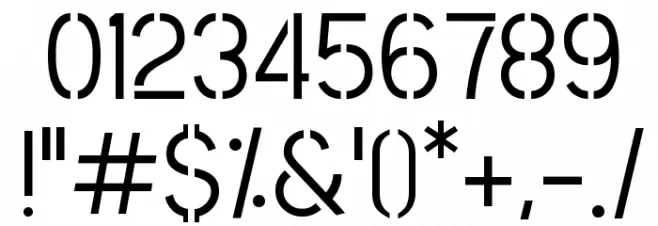 Post No Bills Colombo Medium Font OTHER CHARS