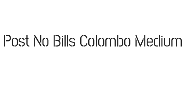 Post No Bills Colombo Medium Logo
