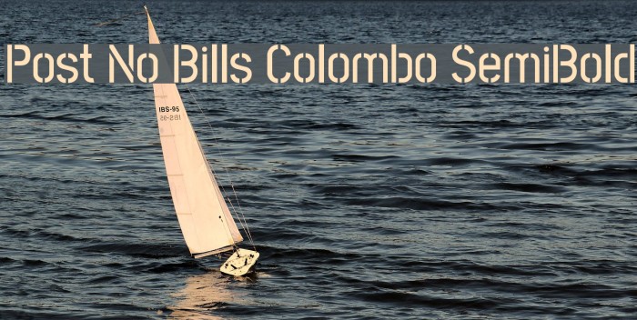 Post No Bills Colombo SemiBold Font examples