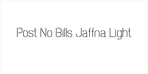 Post No Bills Jaffna Light Logo