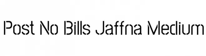 Post No Bills Jaffna Medium  baixar fontes gratis