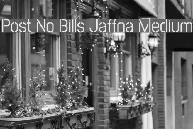 Post No Bills Jaffna Medium Font examples