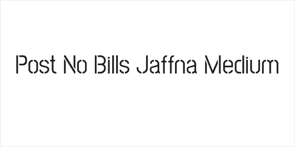 Post No Bills Jaffna Medium Logo