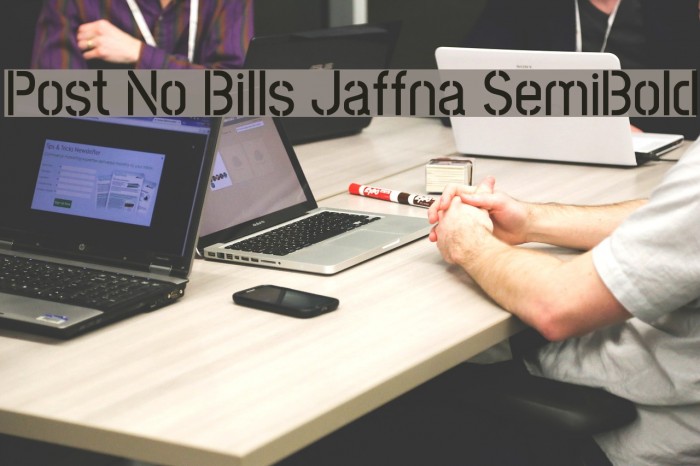 Post No Bills Jaffna SemiBold Font examples