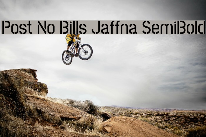 Post No Bills Jaffna SemiBold Font examples