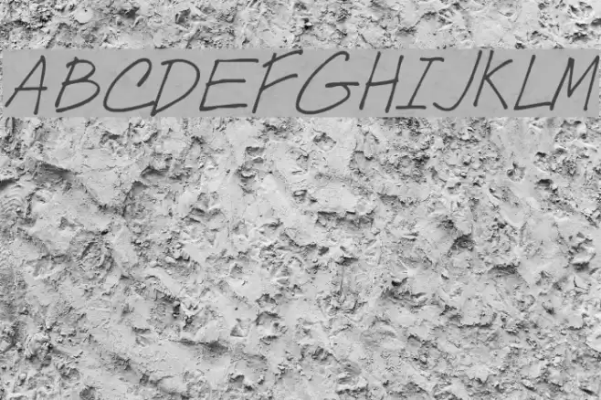 Post Note Font examples