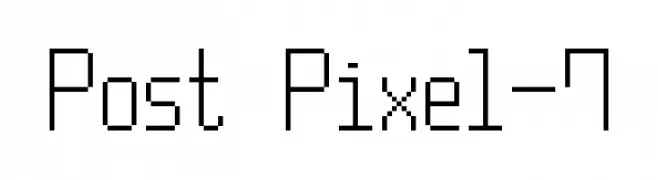 Post Pixel-7  Frei Schriftart Herunterladen