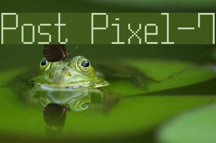 Post Pixel-7 Font examples
