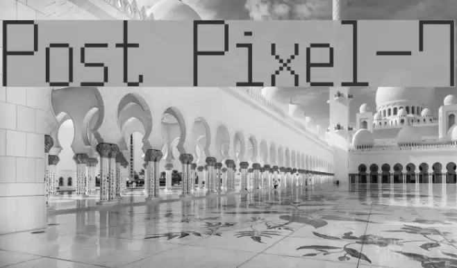 Post Pixel-7 Fonte examples