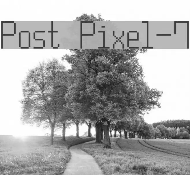 Post Pixel-7 Fonte examples