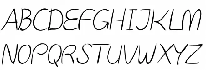 Post-it Penscript Шрифта ВЕРХНИЙ