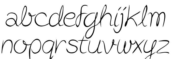 Post-it Penscript Font LOWERCASE