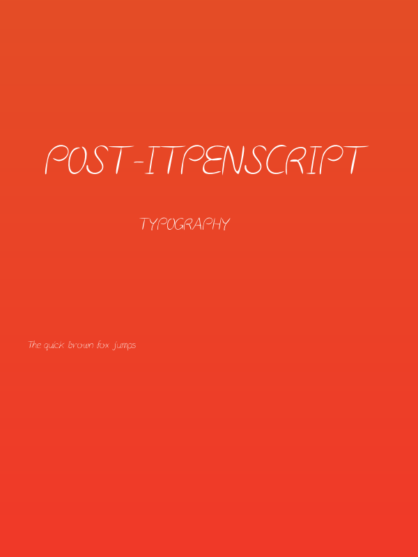 Post-itPenscript Poster
