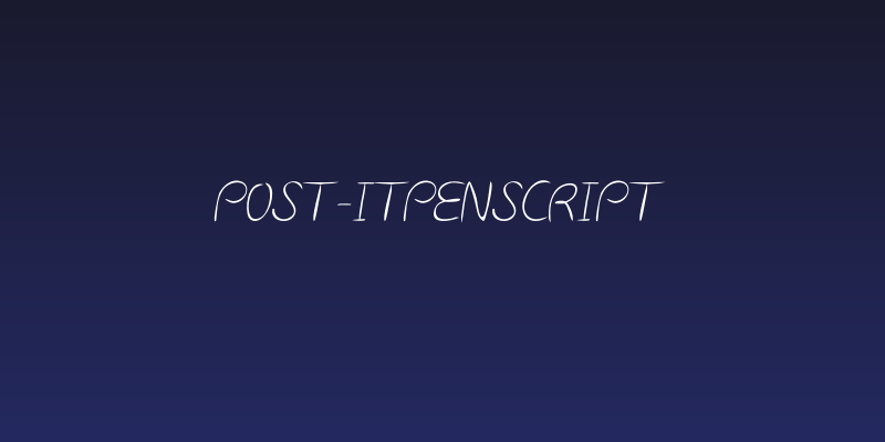 Post-itPenscript Social Header