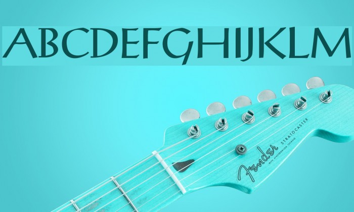 PostAntiqua Font examples