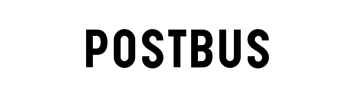 PostBus  Free Fonts Download