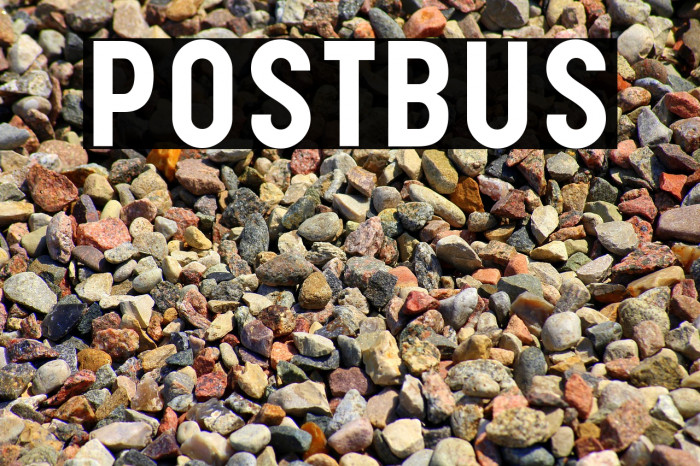PostBus Font examples