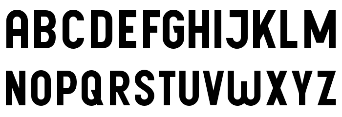 PostBus Font LOWERCASE