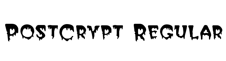 PostCrypt Regular Font