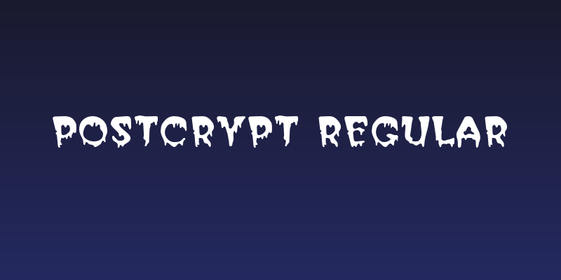 PostCrypt Regular Social Header