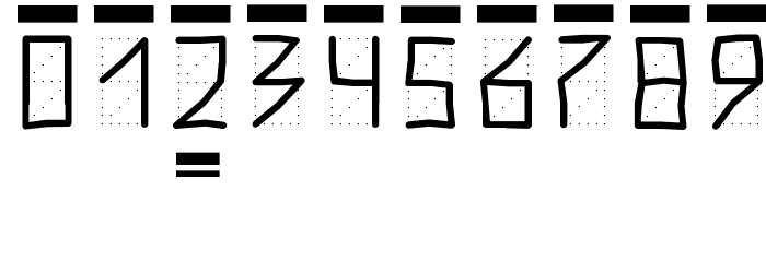 PostIndexHand3 Bold Font OTHER CHARS