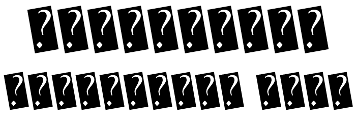 PostNews Font OTHER CHARS