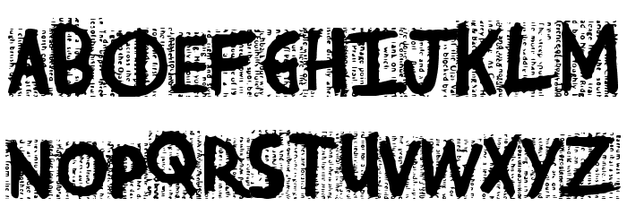 PostNews Font LOWERCASE