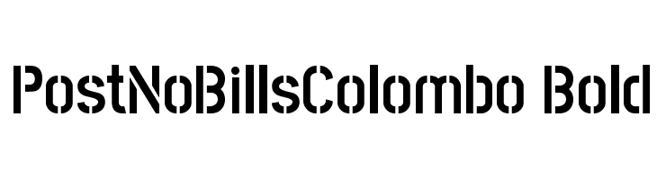 PostNoBillsColombo Bold Fuentes