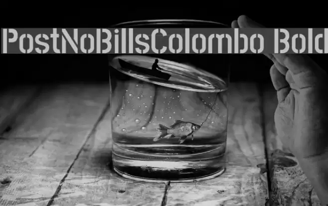 PostNoBillsColombo Bold Font examples