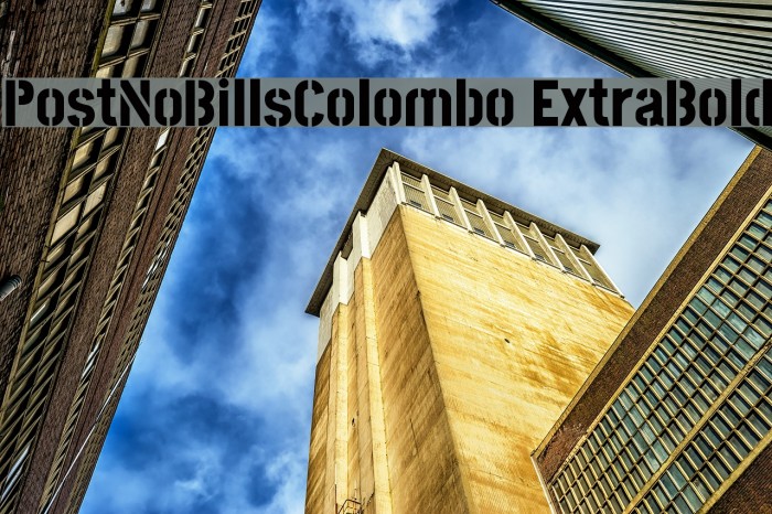 PostNoBillsColombo ExtraBold Font examples