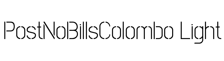 PostNoBillsColombo Light Fuentes