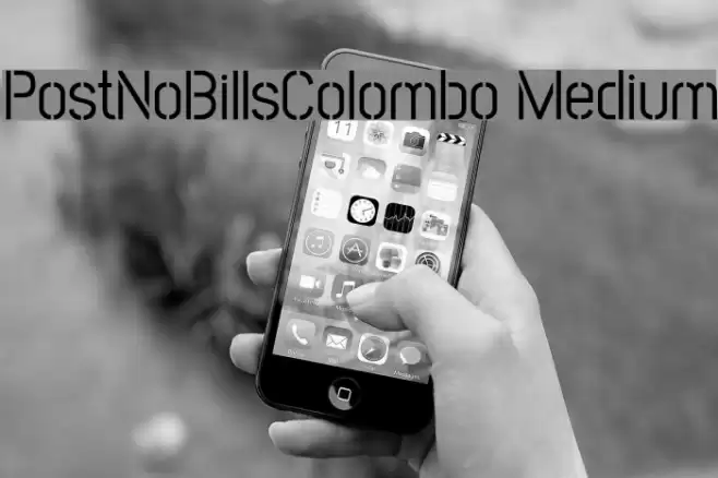 PostNoBillsColombo Medium Font examples