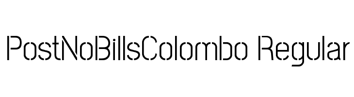 PostNoBillsColombo Regular Fuentes