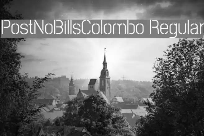 PostNoBillsColombo Regular Font examples