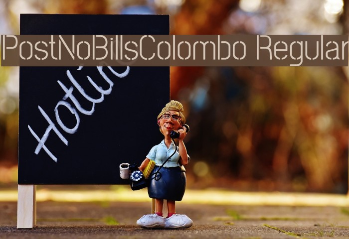 PostNoBillsColombo Regular Fuentes examples