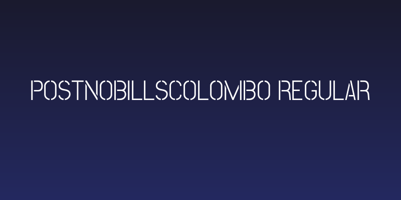 PostNoBillsColombo Regular Social Header