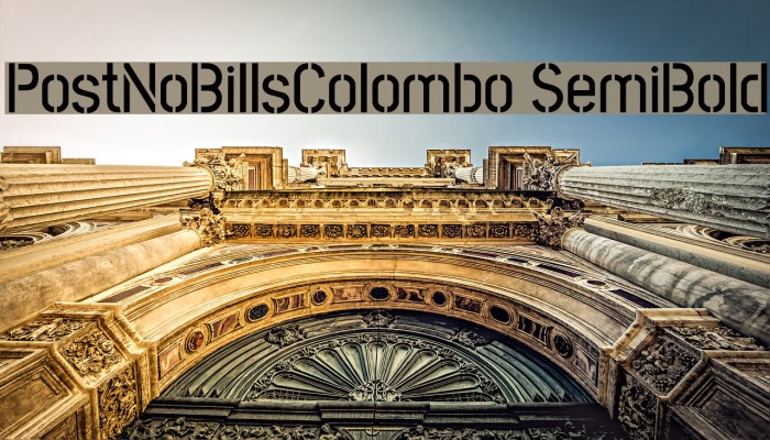 PostNoBillsColombo SemiBold Fuentes examples