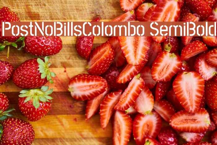 PostNoBillsColombo SemiBold Fuentes examples