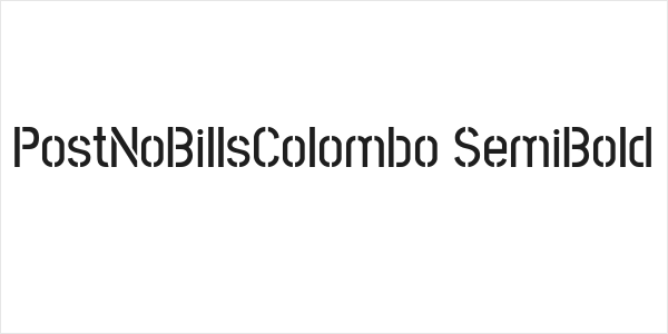 PostNoBillsColombo SemiBold Logo